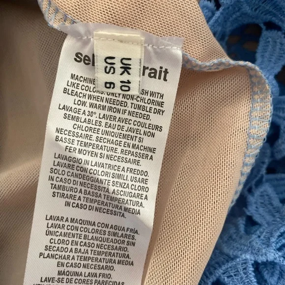 Self-Portrait blue lace dress size UK 10 BNWT - Picture 9 of 11